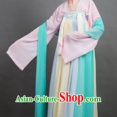 Traditional Chinese Tang Dynasty Maidenform Yellow Hanfu Dress Ancient Palace Princess Costume for Women