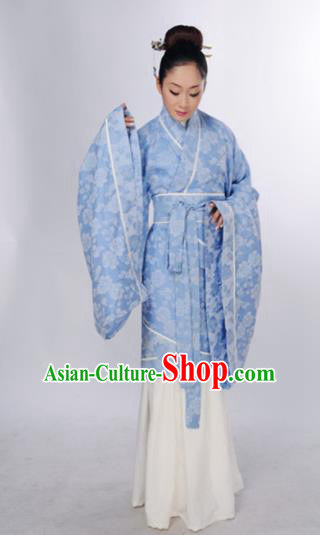 Chinese Ancient Hanfu Traditional Jin Dynasty Embroidered Historical Costumes