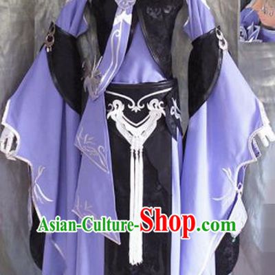 Asian Chinese Cosplay Young Lady Costume Ancient Swordswoman Dress for Women