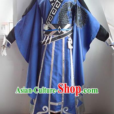 Asian Chinese Cosplay Nobility Childe Costume Ancient Swordsman Clothing for Men