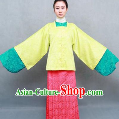 Traditional Chinese Ming Dynasty Maidenform Hanfu Dress Ancient Marquise Costume for Women
