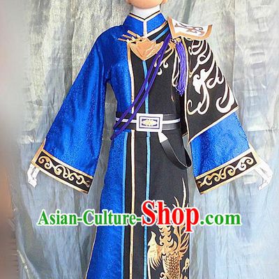 Asian Chinese Cosplay Customized Warriors Taoist Costume Ancient Swordsman Clothing for Men