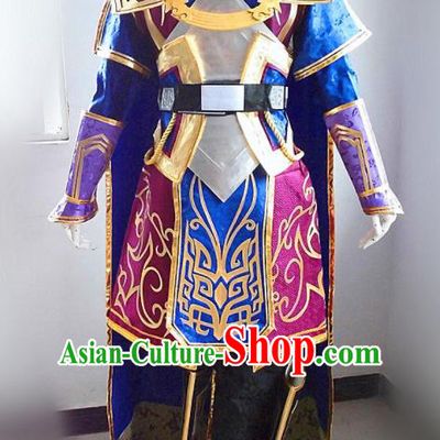 Asian Chinese Cosplay Customized General Warrior Costume Ancient Swordsman Clothing for Men