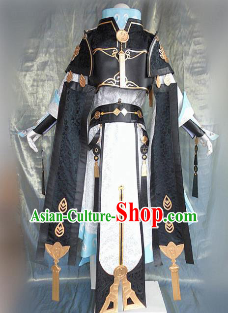 Ancient Chinese Cosplay Costume Chinese Shoes Traditional China Swordsman Clothing and Jewelry Accessories Ancient Chinese Cosplay Costume Chinese Shoes Traditional China Swordsman Clothing and Jewelry Accessories