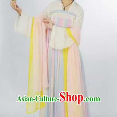 Traditional Chinese Tang Dynasty Court Maid Costume Ancient Maidenform Hanfu Dress for Women