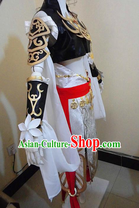 Ancient Chinese Cosplay Costume Chinese Shoes Traditional China Swordsman Clothing and Jewelry Accessories Ancient Chinese Cosplay Costume Chinese Shoes Traditional China Swordsman Clothing and Jewelry Accessories