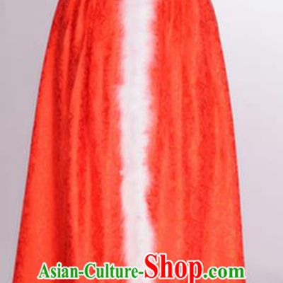 Traditional Chinese Ming Dynasty Princess Costume Ancient Young Lady Red Cloak for Women