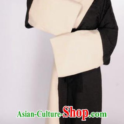 Traditional Chinese Han Dynasty Maidenform Costume Ancient Marquise Curving-Front Robe for Women