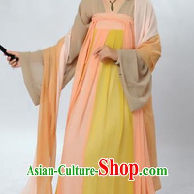 Traditional Chinese Tang Dynasty Maidenform Costume Ancient Young Lady Clothing for Women