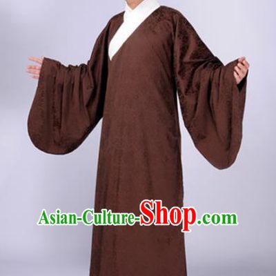Chinese Traditional Ming Dynasty Scholar Costumes Ancient Taoist Robe for Men