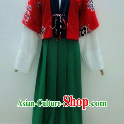 Traditional Chinese Tang Dynasty Young Lady Hanfu Dress Ancient Costume for Poor Women