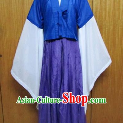 Traditional Chinese Jin Dynasty Young Lady Hanfu Dress Ancient Swordsman Costume for Women