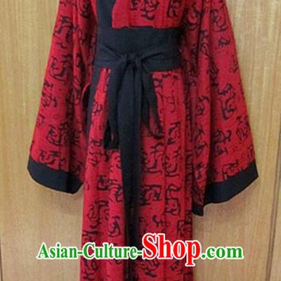 Traditional Chinese Han Dynasty Princess Red Hanfu Dress Ancient Fairy Costume for Women