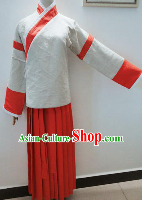 Chinese Ancient Hanfu Traditional Jin Dynasty Embroidered Historical Costumes Chinese Ancient Hanfu Traditional Jin Dynasty Embroidered Historical Costumes