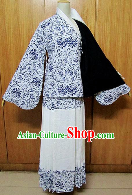 Chinese Ancient Hanfu Traditional Jin Dynasty Embroidered Historical Costumes Chinese Ancient Hanfu Traditional Jin Dynasty Embroidered Historical Costumes