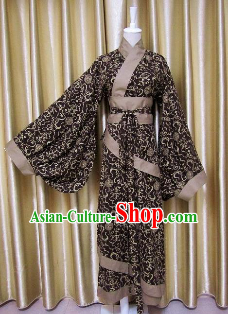 Chinese Ancient Hanfu Traditional Jin Dynasty Embroidered Historical Costumes