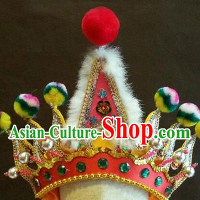 Traditional Chinese Beijing Opera Hair Accessories Percussion Hat for Men