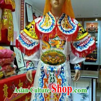 Traditional Chinese Beijing Opera Takefu Costume General Embroidered Clothing for Men