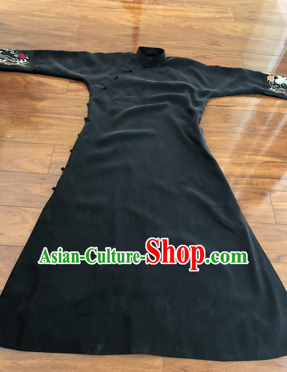 Chinese Traditional Flower Silk Fabric Brocade Embroidered Fabric Dress Material Chinese Traditional Flower Silk Fabric Brocade Embroidered Fabric Dress Material