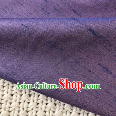 Asian Chinese Traditional Fabric Classical Pattern Purple Brocade Cheongsam Cloth Silk Fabric
