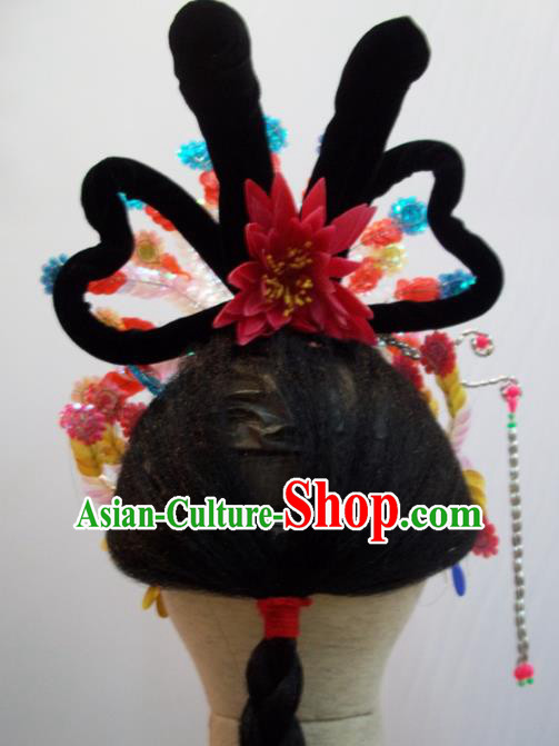 Traditional China Beijing Opera Costume Props Embroidered Robe and Hat Ancient Chinese Peking Opera Embroidery Clothing Traditional China Beijing Opera Costume Props Embroidered Robe and Hat Ancient Chinese Peking Opera Embroidery Clothing
