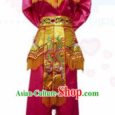 Traditional Chinese Beijing Opera Swordswoman Rosy Costume Embroidered Clothing for Women