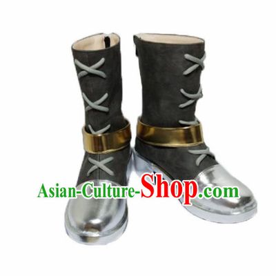Asian Chinese Cosplay Shoes Cartoon Cowboy Boots for Men