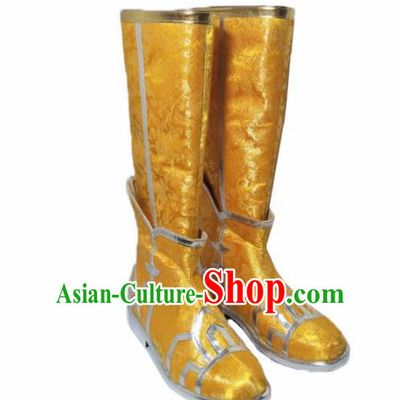 Asian Chinese Cosplay Shoes Cartoon Ancient Emperor Swordsman Boots for Men