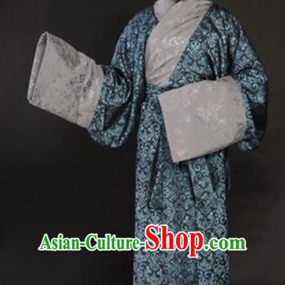 Asian Chinese Traditional Han Dynasty Imperial Consort Curving-Front Robe Ancient Royal Countess Costumes for Women