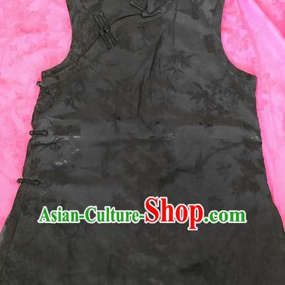 Traditional Chinese Handmade Waistcoat Costume Tang Suit Embroidered Vest for Women