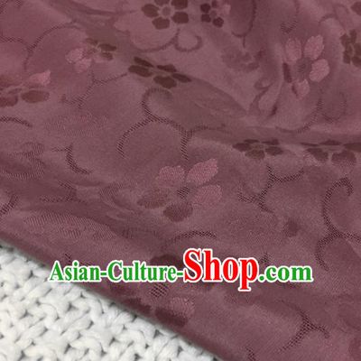 Asian Chinese Traditional Rust Red Silk Fabric Royal Pattern Brocade Cheongsam Cloth Silk Fabric