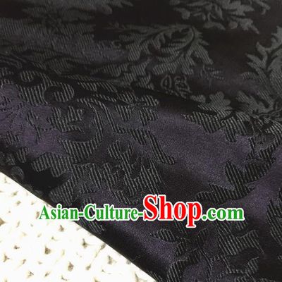 Asian Chinese Traditional Purple Silk Fabric Royal Pattern Brocade Cheongsam Cloth Silk Fabric