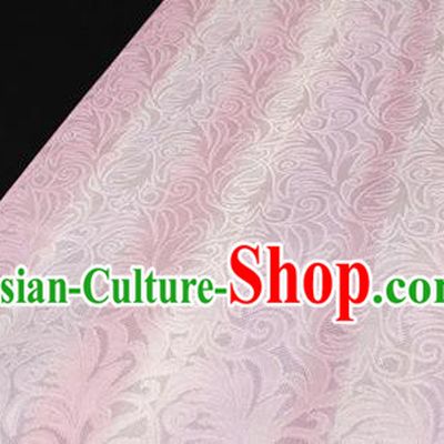 Asian Chinese Traditional Pink Silk Fabric Royal Pattern Brocade Cheongsam Cloth Silk Fabric