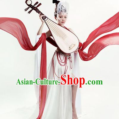 Chinese Tang Dynasty Flying Apsaras Dance Costume Ancient Fairy Hanfu Dress for Women