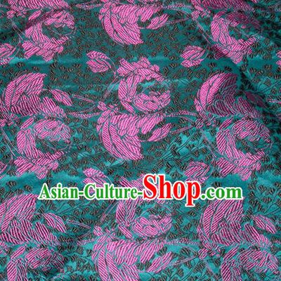 Chinese Traditional Green Silk Fabric Cheongsam Tang Suit Cloth Drapery