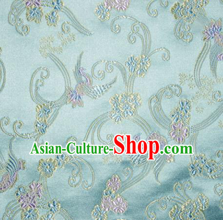 Chinese Traditional Flower Silk Fabric Brocade Embroidered Fabric Dress Material Chinese Traditional Flower Silk Fabric Brocade Embroidered Fabric Dress Material