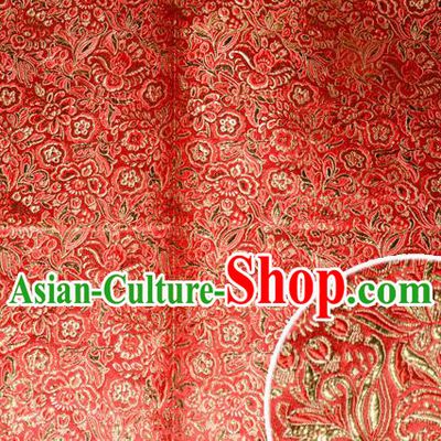 Chinese Traditional Cheongsam Silk Fabric Tang Suit Brocade Classical Golden Pattern Cloth Material Drapery