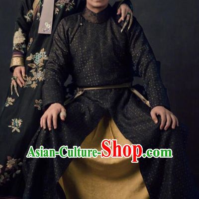 TV Ruyi Royal Love in the Palace Chinese Ancient Qing Dynasty Emperor Qianlong Informal Costumes for Men
