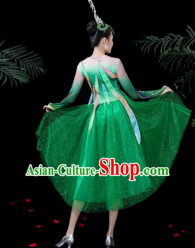 Traditional Chinese Fan Dance Folk Dance Costume Classical Yangko Dance Classical Dance Dress Traditional Chinese Fan Dance Folk Dance Costume Classical Yangko Dance Classical Dance Dress
