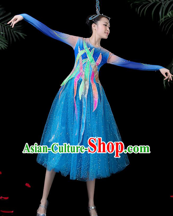 Traditional Chinese Fan Dance Folk Dance Costume Classical Yangko Dance Classical Dance Dress Traditional Chinese Fan Dance Folk Dance Costume Classical Yangko Dance Classical Dance Dress