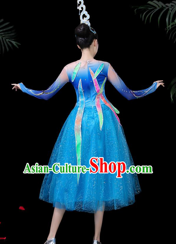 Traditional Chinese Fan Dance Folk Dance Costume Classical Yangko Dance Classical Dance Dress Traditional Chinese Fan Dance Folk Dance Costume Classical Yangko Dance Classical Dance Dress