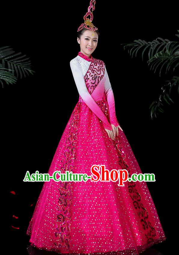 Traditional Chinese Fan Dance Folk Dance Costume Classical Yangko Dance Classical Dance Dress Traditional Chinese Fan Dance Folk Dance Costume Classical Yangko Dance Classical Dance Dress