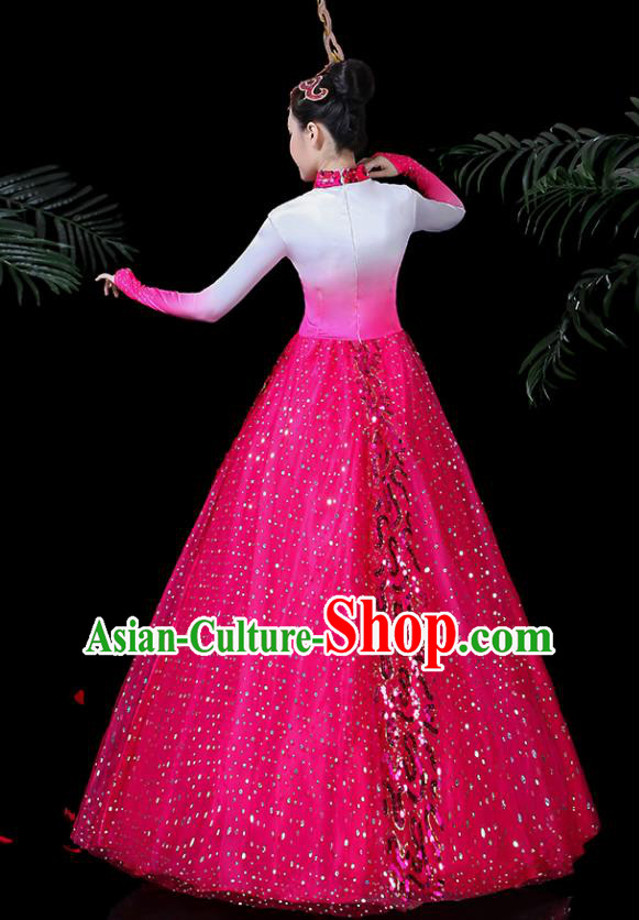 Traditional Chinese Fan Dance Folk Dance Costume Classical Yangko Dance Classical Dance Dress Traditional Chinese Fan Dance Folk Dance Costume Classical Yangko Dance Classical Dance Dress