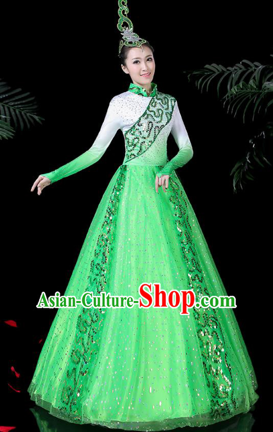 Traditional Chinese Fan Dance Folk Dance Costume Classical Yangko Dance Classical Dance Dress