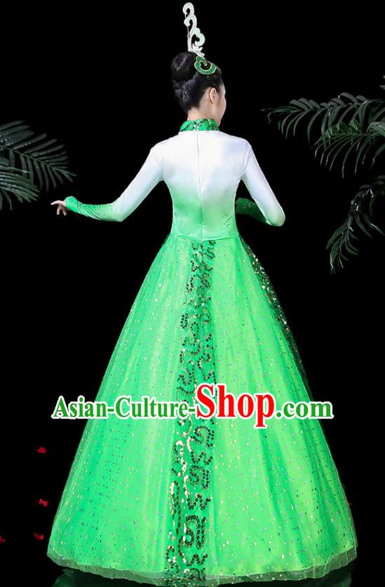 Traditional Chinese Fan Dance Folk Dance Costume Classical Yangko Dance Classical Dance Dress