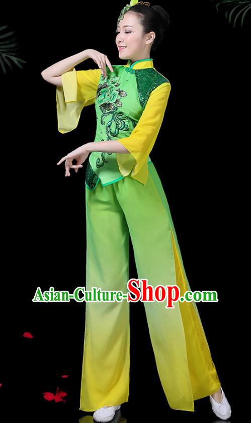 Traditional Chinese Fan Dance Folk Dance Costume Classical Yangko Dance Classical Dance Dress Traditional Chinese Fan Dance Folk Dance Costume Classical Yangko Dance Classical Dance Dress