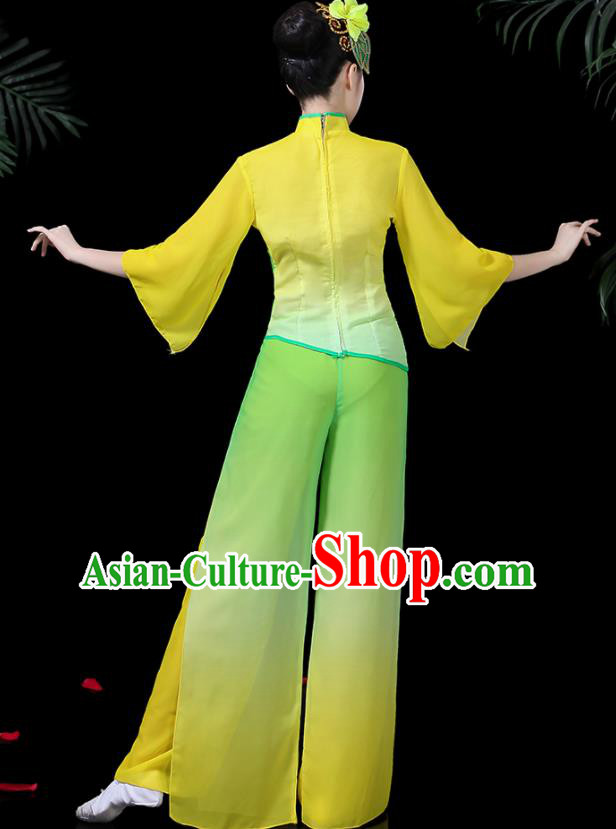 Traditional Chinese Fan Dance Folk Dance Costume Classical Yangko Dance Classical Dance Dress Traditional Chinese Fan Dance Folk Dance Costume Classical Yangko Dance Classical Dance Dress