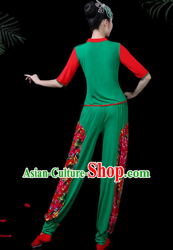 Traditional Chinese Fan Dance Folk Dance Costume Classical Yangko Dance Classical Dance Dress Traditional Chinese Fan Dance Folk Dance Costume Classical Yangko Dance Classical Dance Dress
