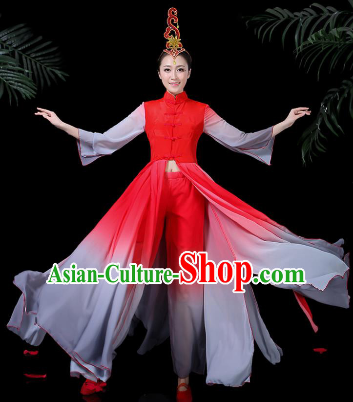 Traditional Chinese Fan Dance Folk Dance Costume Classical Yangko Dance Classical Dance Dress Traditional Chinese Fan Dance Folk Dance Costume Classical Yangko Dance Classical Dance Dress