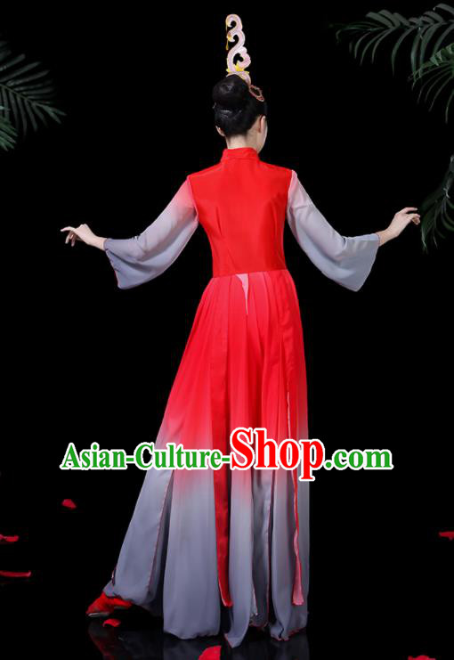 Traditional Chinese Fan Dance Folk Dance Costume Classical Yangko Dance Classical Dance Dress Traditional Chinese Fan Dance Folk Dance Costume Classical Yangko Dance Classical Dance Dress